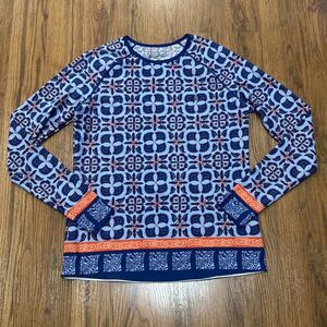 Coolibar Tee Shirt Women Small UPF 50+ Scuba Long Sleeve Sun Top Powder Blue